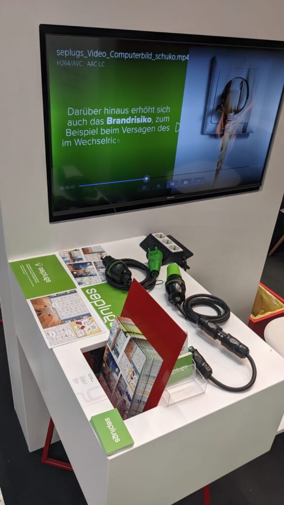 seplugs Messestand Intersolar 2025 E-Smart, detail