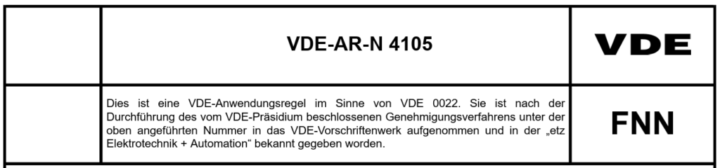 VDE-AR-N 4105_2026-03_Header